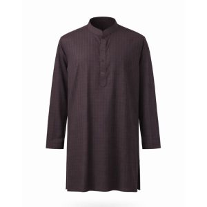 Maroon Woven Panjabi