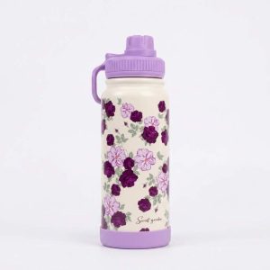 Floral Lavender Water Bottle